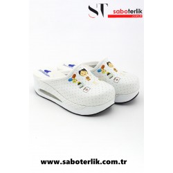 Air Max Hemşire Temalı Desenli Ortopedik Sabo Terlik