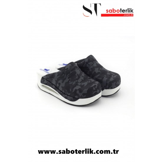 Air Max Kamuflaj Desenli Ortopedik Sabo Terlik