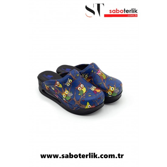 Air Max Lacivert Siyah Taban Ortopedik Sabo Terlik