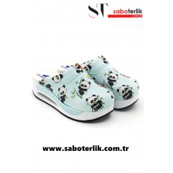 Air Max Panda Desenli Ortopedik Sabo Terlik