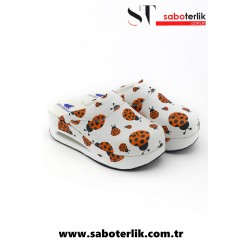 Air Max Uğur Böcekli Taban Ortopedik Sabo Terlik