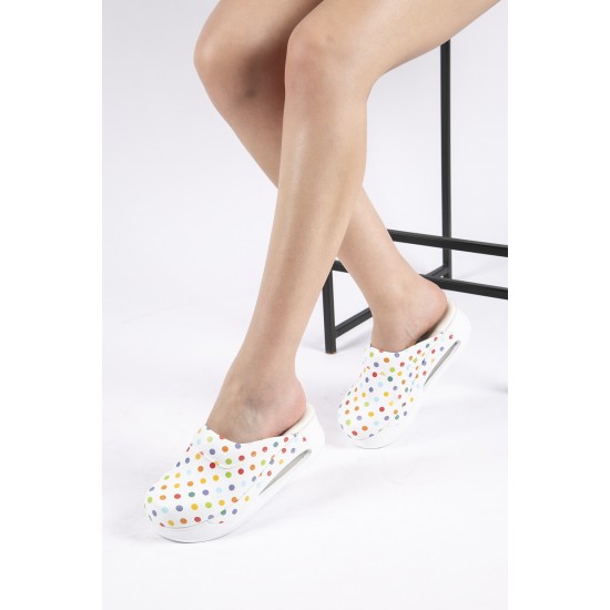 Air Max Puantiye Desenli Ortopedik Sabo Terlik