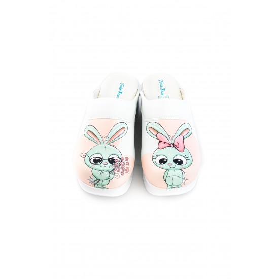 Air Max Sevimli Tavşan Desenli Ortopedik Sabo Terlik