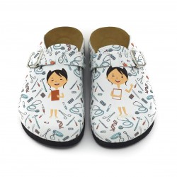 Mantar Taban Hemşire Temali Ortopedik Sabo Terlik