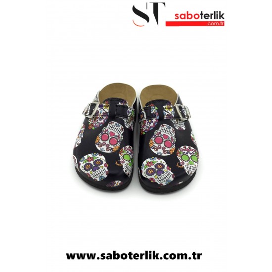 Mantar Taban Kurukafalı Ortopedik Sabo Terlik