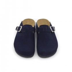 Mantar Taban Lacivert Nubuk Ortopedik Sabo Terlik