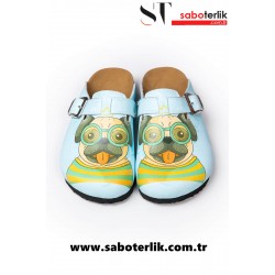 Mantar Taban Pug Desenli Ortopedik Sabo Terlik