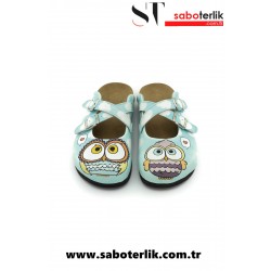 Zigzag Mantar Taban Baykuşlu Ortopedik Sabo Terlik