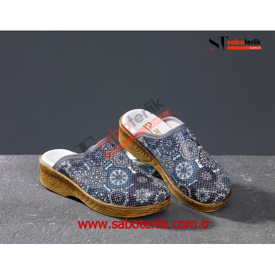 Ortopedik Otantik Brown Bayan Sabo Terlik