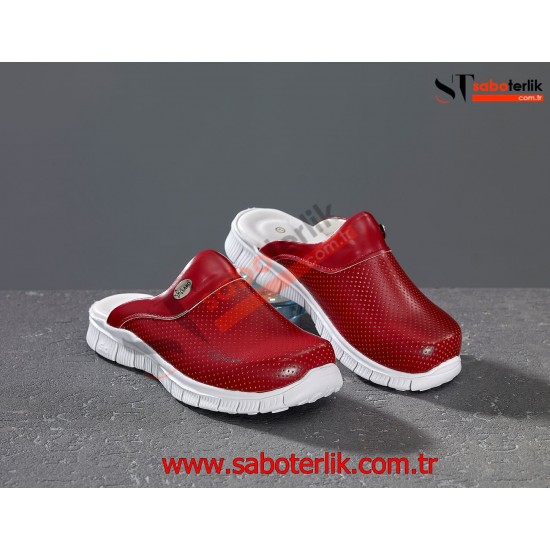 Cushy Ortopedik Kırmızı Sabo Terlik