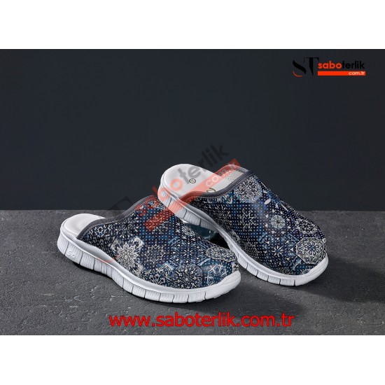 Cushy Ortopedik Otantik Desenli Sabo Terlik