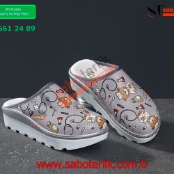 Ortopedik Turuncu Ayıcıklı Traktör Taban Sabo Terlik  