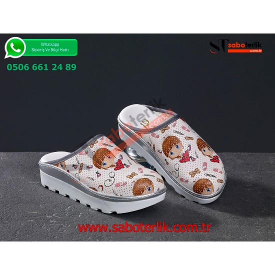 Ortopedik Doktor Temalı Traktör Taban Sabo Terlik