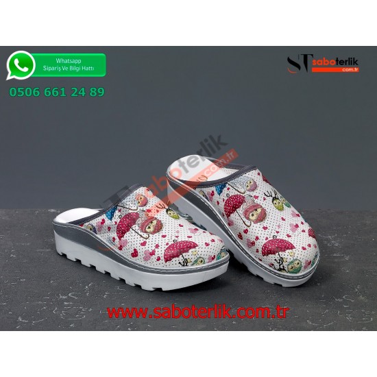 Ortopedik Şemsiyeli Baykuş Traktör Taban Sabo Terlik