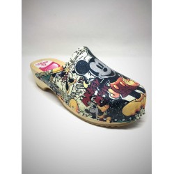 Mickey Mouse Tahta Taban Sabo Terlik Mickey Mouse Tahta Taban Sabo Terlik