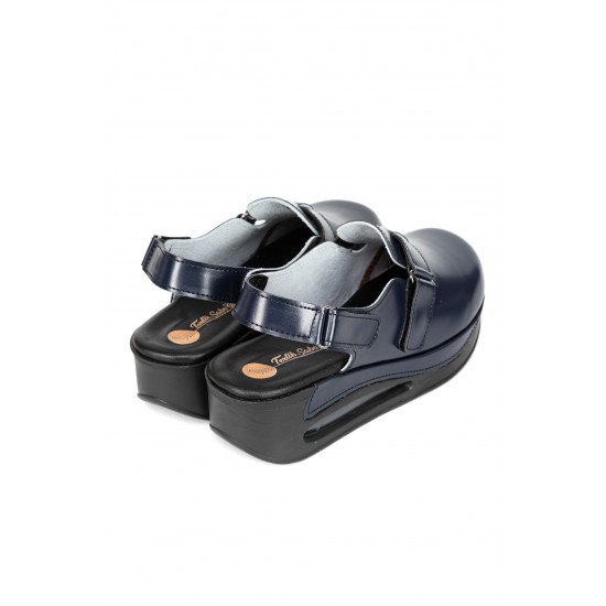 Bantlı Tam Ortopedik Lacivert Kadın Orijinal 2024 Airmax Sabo Terlik