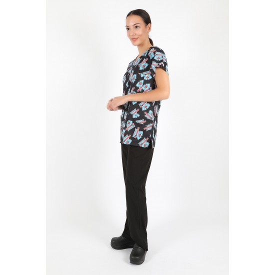 Super Kahraman Likralı (Esnek) Greys (Yarasa Kol) Cerrahi Takım