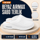 Erkek Airmax Beyaz Ortopedik Orijinal Sabo Terlik