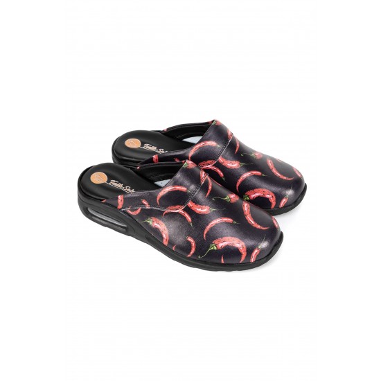 Erkek Airmax Siyah Paprika Ortopedik Orijinal Şef Sabo Terlik