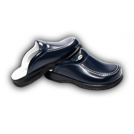 Erkek Lacivert Ortopedik  Sabo Terlik