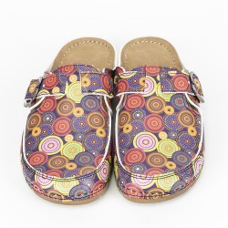 5 Nokta Anatomik Terlik Sabo Renkli Daire Desenli