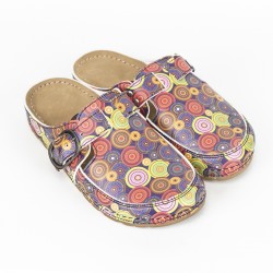 5 Nokta Anatomik Terlik Sabo Renkli Daire Desenli