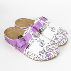 5 Nokta Anatomik Terlik Sabo Mor Make Up Desenli