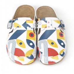 5 Nokta Anatomik Terlik Sabo Renkli Geometrik Desenli