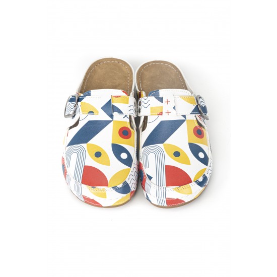 5 Nokta Anatomik Terlik Sabo Renkli Geometrik Desenli