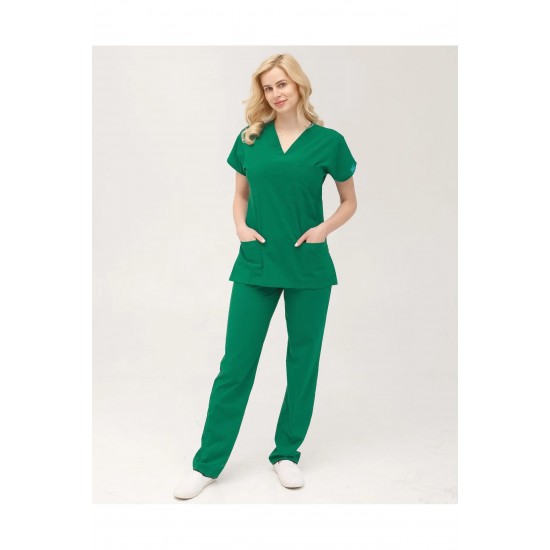 Ameliyathane Yeşili Likralı Forma Takım Flex Kumaş Scrubs Ameliyathane Yeşili Likralı Forma Takım Flex Kumaş Scrubs