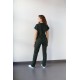 Avcı Yeşili Likralı Forma Takım Flex Kumaş Scrubs