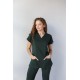 Avcı Yeşili Likralı Forma Takım Flex Kumaş Scrubs