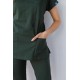 Avcı Yeşili Likralı Forma Takım Flex Kumaş Scrubs