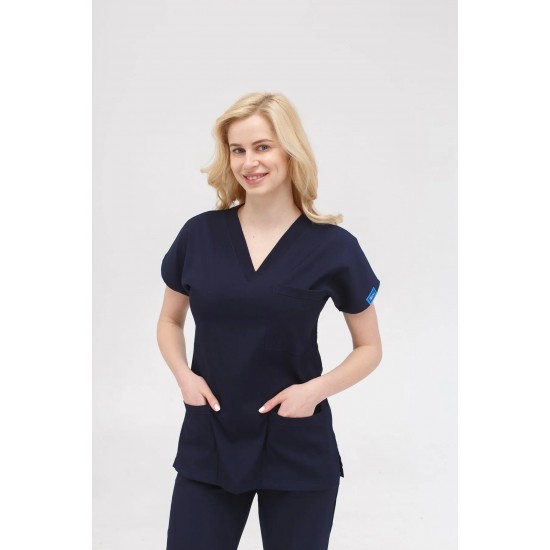 Lacivert Likralı Forma Takım Flex Kumaş Scrubs Lacivert Likralı Forma Takım Flex Kumaş Scrubs