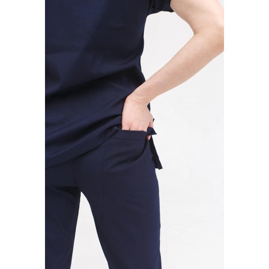 Lacivert Likralı Forma Takım Flex Kumaş Scrubs Lacivert Likralı Forma Takım Flex Kumaş Scrubs