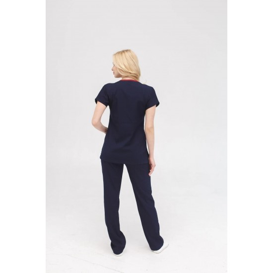 Lacivert Likralı Forma Takım Flex Kumaş Scrubs Lacivert Likralı Forma Takım Flex Kumaş Scrubs