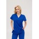 Saks Mavi Likralı Forma Takım Flex Kumaş Scrubs