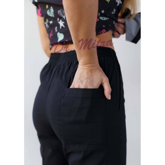 Kalp Yıldız Desenli Likralı Greys Cerrahi Takım