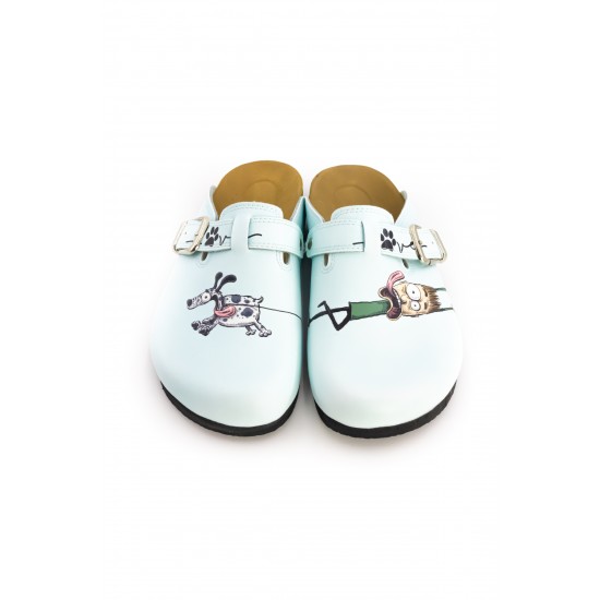 Mantar Taban Köpek Çocuk Desenli Ortopedik Sabo Terlik