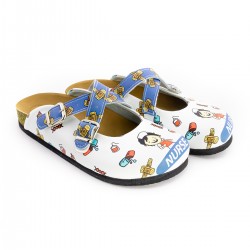 Mantar Taban Zik Zak Nurse Desenli Ortopedik Sabo Terlik