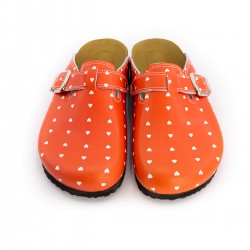 Mantar Taban Kırmızı Puantiye Ortopedik Sabo Terlik