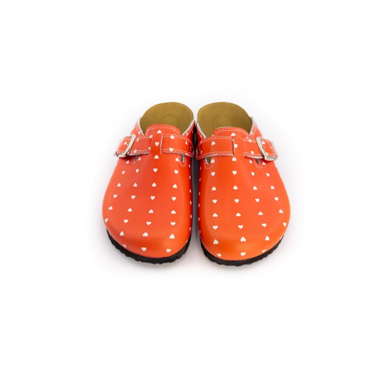 Mantar Taban Kırmızı Puantiye Ortopedik Sabo Terlik