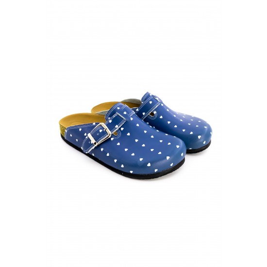 Mantar Taban Mavi Puantiye Ortopedik Sabo Terlik