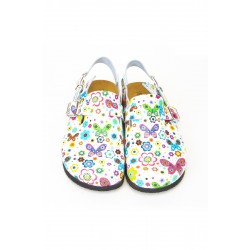 Mantar Taban Arkadan Bantlı Desenli Ortopedik Sabo Terlik Mantar Taban Arkadan Bantlı Desenli Ortopedik Sabo Terlik