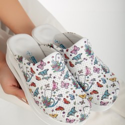 2025 Kadın Çiçekli Steteskop Ortopedik Airmax Sabo Terlik