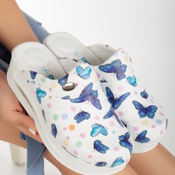 2025 Kadın Kelebek Desenli Ortopedik Airmax Sabo Terlik