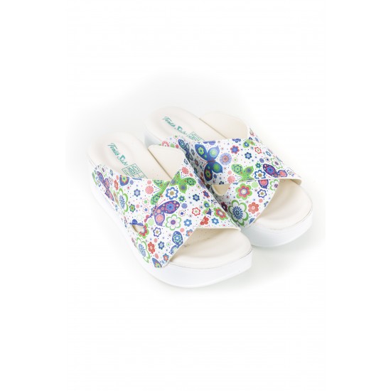 Kelebek Desenli Çapraz Air Sandalet Sabo Terlik