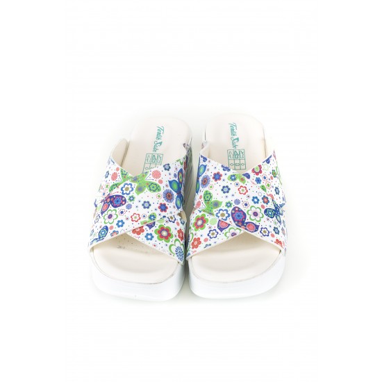 Kelebek Desenli Çapraz Air Sandalet Sabo Terlik