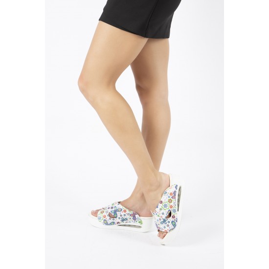 Kelebek Desenli Çapraz Air Sandalet Sabo Terlik