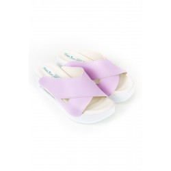 Lila Çapraz Air Sandalet Sabo Terlik